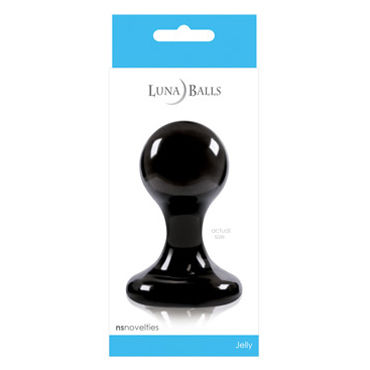 NS Novelties Luna Balls, черная, Анальная пробка среднего размера NS Novelties Luna Balls, черная, Анальная пробка среднего размера