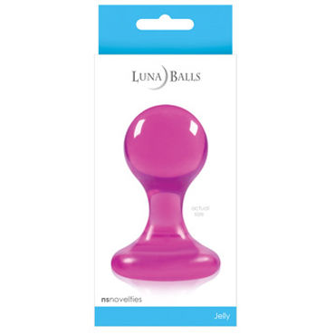 NS Novelties Luna Balls, розовая, Анальная пробка среднего размера NS Novelties Luna Balls, розовая, Анальная пробка среднего размера