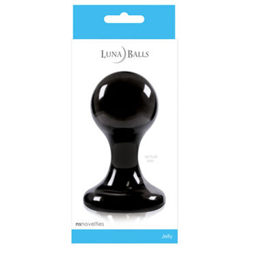 NS Novelties Luna Balls, черная, Анальная пробка большая NS Novelties Luna Balls, черная, Анальная пробка большая