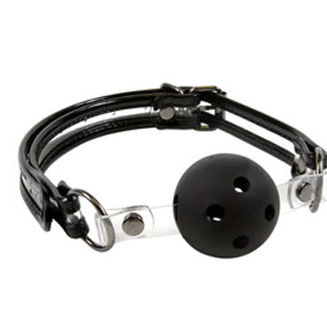 NS Novelties Bare Bondage Ball Gag, черный - фото, отзывы NS Novelties Bare Bondage Ball Gag, черный - фото, отзывы