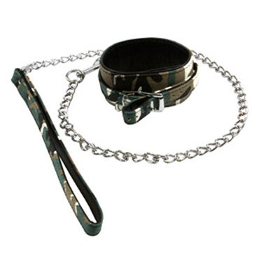 NS Novelties Kinky Camo, Ошейник с поводком NS Novelties Kinky Camo, Ошейник с поводком