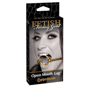 Pipedream Fetish Fantasy Gold Open Mouth Gag, Расширитель для рта Pipedream Fetish Fantasy Gold Open Mouth Gag, Расширитель для рта