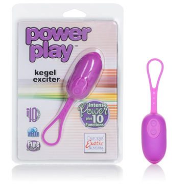 California Exotic Power Pla Kegel Exciter, фиолетовое, Компактное виброяйцо California Exotic Power Pla Kegel Exciter, фиолетовое, Компактное виброяйцо