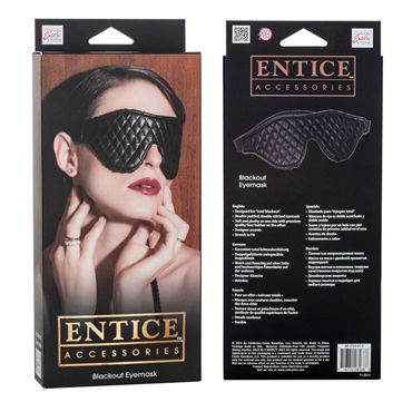 California Exotic Entice Blackout Eyemask - Плотная маска на глаза - купить в секс шопе California Exotic Entice Blackout Eyemask - Плотная маска на глаза - купить в секс шопе