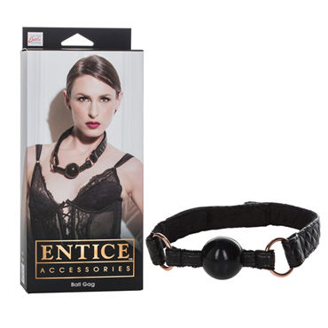 California Exotic Entice Ball Gag, Классический кляп с плюшевой подкладкой California Exotic Entice Ball Gag, Классический кляп с плюшевой подкладкой