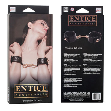 California Exotic Entice Universal Cuff Links - Наручники с металлической застежкой - купить в секс шопе California Exotic Entice Universal Cuff Links - Наручники с металлической застежкой - купить в секс шопе