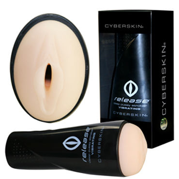 Topco CyberSkin Release Deep Pussy Stroker, телесный, Мастурбатор-вагина в тубе с вибрацией Topco CyberSkin Release Deep Pussy Stroker, телесный, Мастурбатор-вагина в тубе с вибрацией