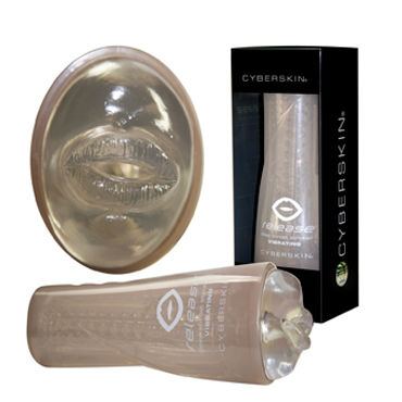 Topco CyberSkin Release Deep Throat Stroker, прозрачный, Мастурбатор-ротик в тубе с вибрацией Topco CyberSkin Release Deep Throat Stroker, прозрачный, Мастурбатор-ротик в тубе с вибрацией