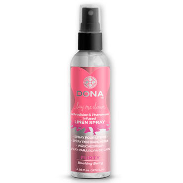 Dona Linen Spray Flirty Aroma Blushing Berry, 125 мл, Освежающий спрей для одежды с ароматом "Флирт" Dona Linen Spray Flirty Aroma Blushing Berry, 125 мл, Освежающий спрей для одежды с ароматом "Флирт"