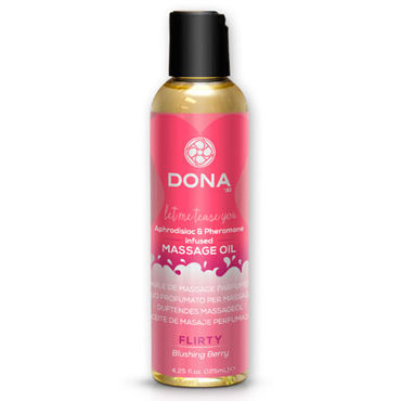 Dona Scented Massage Oil Flirty Aroma Blushing Berry, 125 мл, Массажное масло с ароматом "Флирт" Dona Scented Massage Oil Flirty Aroma Blushing Berry, 125 мл, Массажное масло с ароматом "Флирт"