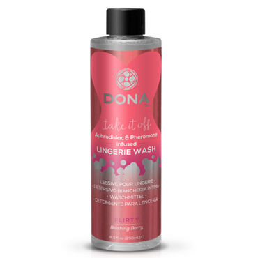 Dona Lingerie Wash Flirty Aroma Blushing Berry, 250 мл, Кондиционер для белья с ароматом "Флирт" Dona Lingerie Wash Flirty Aroma Blushing Berry, 250 мл, Кондиционер для белья с ароматом "Флирт"