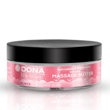 Dona Massage Butter Flirty Aroma Blushing Berry, 115 мл, Увлажняющий крем-масло с ароматом "Флирт" Dona Massage Butter Flirty Aroma Blushing Berry, 115 мл, Увлажняющий крем-масло с ароматом "Флирт"