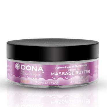 Dona Massage Butter Sassy Aroma Tropical Tease, 115 мл, Увлажняющий крем-масло с ароматом "Страсть" Dona Massage Butter Sassy Aroma Tropical Tease, 115 мл, Увлажняющий крем-масло с ароматом "Страсть"
