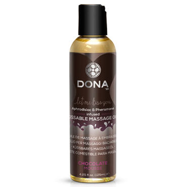 Dona Kissable Massage Oil Chocolate Mousse, 125 мл, Ароматическое массажное масло шоколад Dona Kissable Massage Oil Chocolate Mousse, 125 мл, Ароматическое массажное масло шоколад