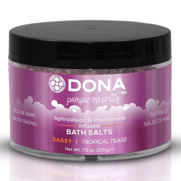 Dona Bath Salt Sassy Aroma Tropical Tease, 215 г, Соль для ванны меняющая цвет воды с ароматом "Страсть" Dona Bath Salt Sassy Aroma Tropical Tease, 215 г, Соль для ванны меняющая цвет воды с ароматом "Страсть"