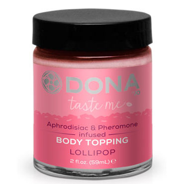 Dona Body Topping Lollipop, 59 мл, Карамель для тела со вкусом леденца Dona Body Topping Lollipop, 59 мл, Карамель для тела со вкусом леденца
