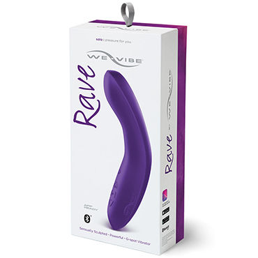 We-Vibe Rave, фиолетовый, Перезаряжаемый стимулятор точки G эргономичной формы We-Vibe Rave, фиолетовый, Перезаряжаемый стимулятор точки G эргономичной формы