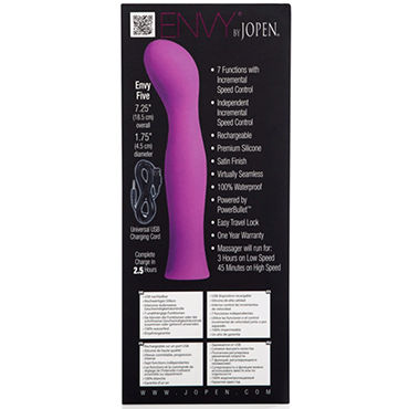 Envy by Jopen - Five, Перезаряжаемый вибромассажер точки G и другие товары Jopen с фото Envy by Jopen - Five, Перезаряжаемый вибромассажер точки G и другие товары Jopen с фото