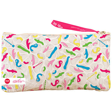 Fun Factory Toy Bag Karim Rashid Limited Edition - Сумочка для хранения игрушек, 26х15 см - купить в секс шопе Fun Factory Toy Bag Karim Rashid Limited Edition - Сумочка для хранения игрушек, 26х15 см - купить в секс шопе