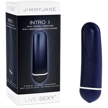 JimmyJane Intro 1, синий - Компактный вибратор для путешествий - купить в секс шопе JimmyJane Intro 1, синий - Компактный вибратор для путешествий - купить в секс шопе