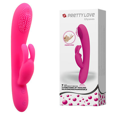 Baile Pretty Love Ulysses, розовый, Перезаряжаемый вибратор с функцией интенсивного массажа точки G и стимуляцией клитора Baile Pretty Love Ulysses, розовый, Перезаряжаемый вибратор с функцией интенсивного массажа точки G и стимуляцией клитора