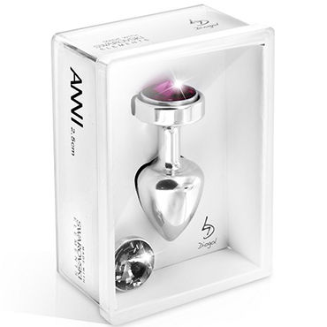 Diogol Anni Magnet T2, серебро, Анальная пробка с 2мя сменными кристаллами Swarovski Diogol Anni Magnet T2, серебро, Анальная пробка с 2мя сменными кристаллами Swarovski