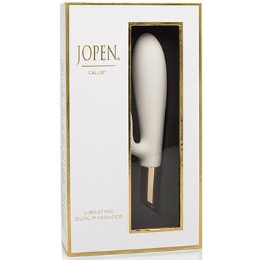 Jopen Callie Vibrating Dual Massager, Перезаряжаемый вибратор со стимуляцией клитора и другие товары California Exotic с фото Jopen Callie Vibrating Dual Massager, Перезаряжаемый вибратор со стимуляцией клитора и другие товары California Exotic с фото