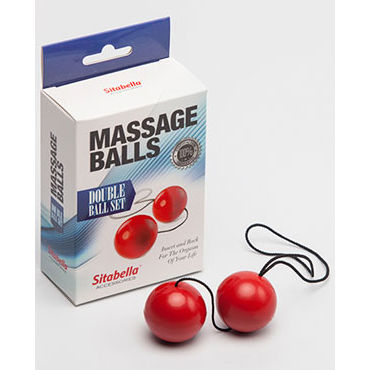 Sitabella Massage Balls Double Ball Set, красный, Шарики массажные Sitabella Massage Balls Double Ball Set, красный, Шарики массажные