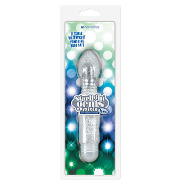 NS Novelties Starlight Gems Minis Lyra, прозрачный, Вибромассажёр NS Novelties Starlight Gems Minis Lyra, прозрачный, Вибромассажёр