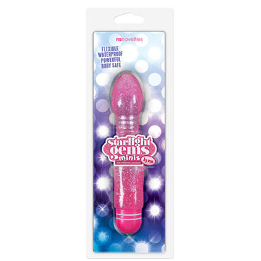 NS Novelties Starlight Gems Minis Lyra, розовый, Вибромассажёр NS Novelties Starlight Gems Minis Lyra, розовый, Вибромассажёр