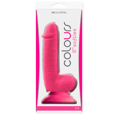 NS Novelties Colours Softies Dildo Pink, 17,8 см - фото, отзывы NS Novelties Colours Softies Dildo Pink, 17,8 см - фото, отзывы