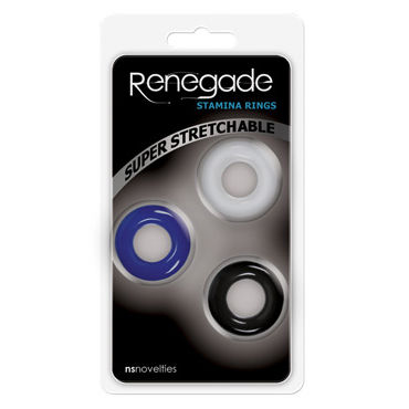 NS Novelties Renegade Stamina Rings, Набор эрекционных колец NS Novelties Renegade Stamina Rings, Набор эрекционных колец