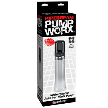 Pipedream Rechargeable 3 Speed Auto Vac Penis Pump, Помпа автоматическая Pipedream Rechargeable 3 Speed Auto Vac Penis Pump, Помпа автоматическая