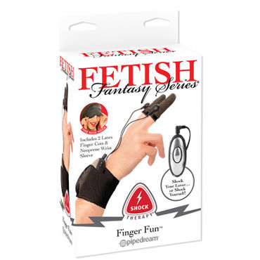 Pipedream Shock Therapy Finger Fun, Насадки на пальцы для электростимуляции Pipedream Shock Therapy Finger Fun, Насадки на пальцы для электростимуляции
