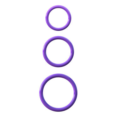 Pipedream Silicone 3 Ring Stamina Set, фиолетовый - фото, отзывы Pipedream Silicone 3 Ring Stamina Set, фиолетовый - фото, отзывы