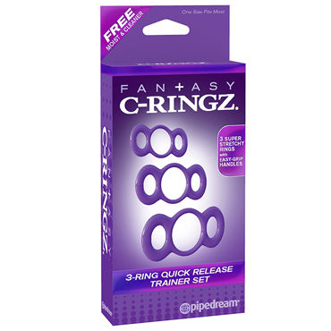 Pipedream 3-Ring Quick Release Trainer Set, Набор эрекционных колец Pipedream 3-Ring Quick Release Trainer Set, Набор эрекционных колец