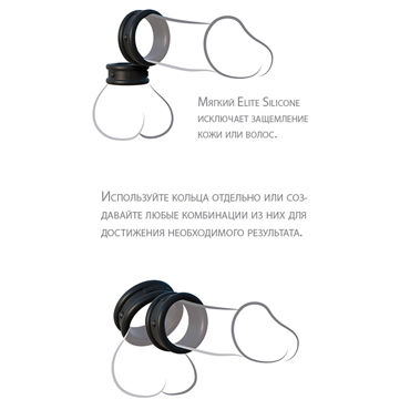 Pipedream Max Width Silicone Rings, черный, Набор эрекцонных колец и другие товары Pipedream с фото Pipedream Max Width Silicone Rings, черный, Набор эрекцонных колец и другие товары Pipedream с фото