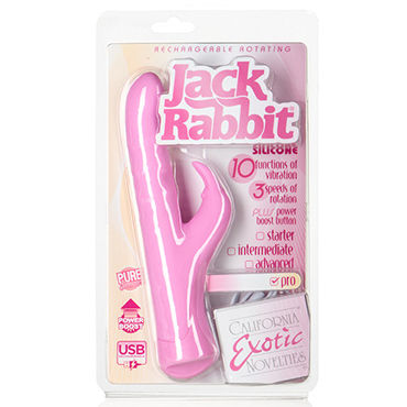 California Exotic Rechargeable Rotating Jack Rabbit, Вибромассажер California Exotic Rechargeable Rotating Jack Rabbit, Вибромассажер