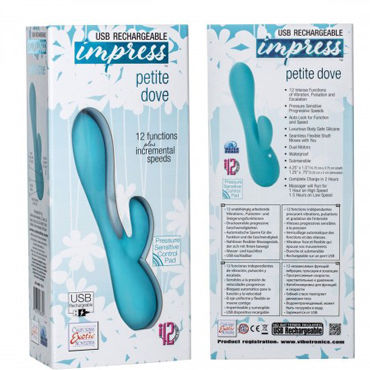 California Exotic Impress Petite Dove, бирюзовый - Вибромассажер перезаряжаемый - купить в секс шопе California Exotic Impress Petite Dove, бирюзовый - Вибромассажер перезаряжаемый - купить в секс шопе