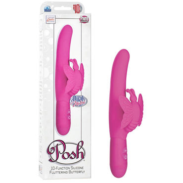 California Exotic Posh 10-Function Silicone Fluttering, розовый, Вибромассажер водонепроницаемый California Exotic Posh 10-Function Silicone Fluttering, розовый, Вибромассажер водонепроницаемый