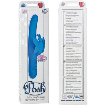 California Exotic Posh 10-Function Silicone Fluttering, бирюзовый - Вибромассажер водонепроницаемый - купить в секс шопе California Exotic Posh 10-Function Silicone Fluttering, бирюзовый - Вибромассажер водонепроницаемый - купить в секс шопе