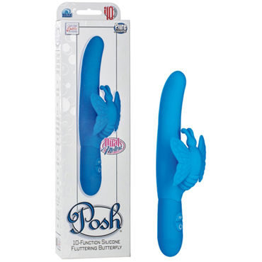 California Exotic Posh 10-Function Silicone Fluttering, бирюзовый, Вибромассажер водонепроницаемый California Exotic Posh 10-Function Silicone Fluttering, бирюзовый, Вибромассажер водонепроницаемый