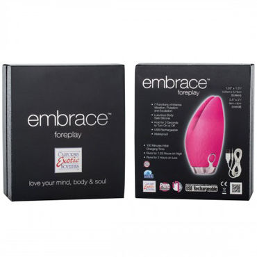 California Exotic Embrace Foreplay, розовый - Вибромассажер перезаряжаемый - купить в секс шопе California Exotic Embrace Foreplay, розовый - Вибромассажер перезаряжаемый - купить в секс шопе