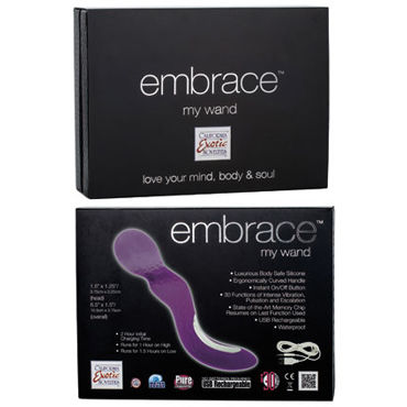 California Exotic Embrace My Wand, фиолетовый - Вибромассажер перезаряжаемый - купить в секс шопе California Exotic Embrace My Wand, фиолетовый - Вибромассажер перезаряжаемый - купить в секс шопе