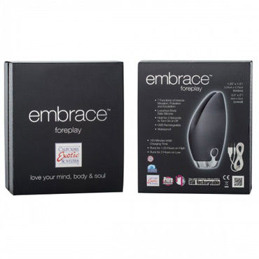 California Exotic Embrace Foreplay, серый - Вибромассажер перезаряжаемый - купить в секс шопе California Exotic Embrace Foreplay, серый - Вибромассажер перезаряжаемый - купить в секс шопе