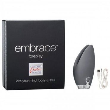 California Exotic Embrace Foreplay, серый, Вибромассажер перезаряжаемый California Exotic Embrace Foreplay, серый, Вибромассажер перезаряжаемый