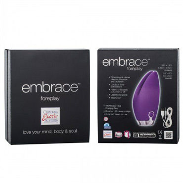 California Exotic Embrace Foreplay, фиолетовый - Вибромассажер перезаряжаемый - купить в секс шопе California Exotic Embrace Foreplay, фиолетовый - Вибромассажер перезаряжаемый - купить в секс шопе