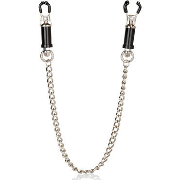 California Exotic Nipple Play Superior Nipple Clamps, Зажимы на соски с цепочкой California Exotic Nipple Play Superior Nipple Clamps, Зажимы на соски с цепочкой