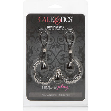 California Exotic Nipple Play Non-Piercing Nipple Chain Jewelry Onyx - фото, отзывы California Exotic Nipple Play Non-Piercing Nipple Chain Jewelry Onyx - фото, отзывы