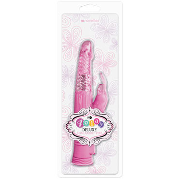 NS Novelties Deluxe Slim Rabbit, розовый - Хай - тек вибромассажер - купить в секс шопе NS Novelties Deluxe Slim Rabbit, розовый - Хай - тек вибромассажер - купить в секс шопе
